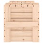 Caja de almacenaje madera maciza de pino 91x40,5x42 cm