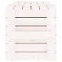 Caja de almacenaje madera maciza de pino blanco 91x40,5x42 cm