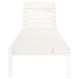 Tumbonas 2 unidades madera maciza de pino blanco 199,5x60x74 cm