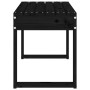 Banco de jardín madera maciza de pino negro 80x38x45 cm