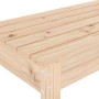 Banco de jardín madera maciza de pino 110x38x45 cm