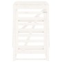 Cobertizo para cubos de basura madera pino blanco 84x90x128,5cm