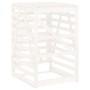 Cobertizo para cubos de basura madera pino blanco 84x90x128,5cm