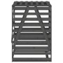 Cobertizo para cubos de basura madera pino gris 84x90x128,5 cm