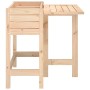 Jardinera con tapa plegable madera maciza de pino en Maceteros y jardineras | Comprar online en Foro24