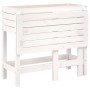 Jardinera con tapa plegable madera maciza de pino blanca