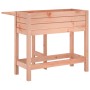 Jardinera con tapa plegable madera maciza de pino Douglas