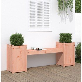 Banco con jardineras madera maciza de abeto Douglas 180x36x63cm Banco con jardineras madera maciza de abeto Douglas 180x36x63cm