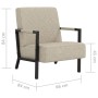 Sillón de cuero sintético gris claro de vidaXL, Sillones - Ref: Foro24-325755, Precio: 174,57 €, Descuento: %