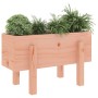 Jardinera madera maciza de abeto Douglas 62x30x38 cm