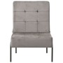 Hellgrauer Samt-Entspannungssessel 65x79x87 cm von vidaXL, Stühle - Ref: Foro24-325770, Preis: 96,45 €, Rabatt: %