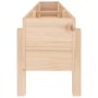 Arriate elevado de jardín madera maciza de pino 160x30x38 cm