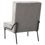 Hellgrauer Samt-Entspannungssessel 65x79x87 cm von vidaXL, Stühle - Ref: Foro24-325770, Preis: 96,45 €, Rabatt: %