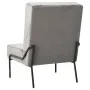 Silla de relajación de terciopelo gris claro 65x79x87 cm de vidaXL, Sillas - Ref: Foro24-325770, Precio: 95,70 €, Descuento: %