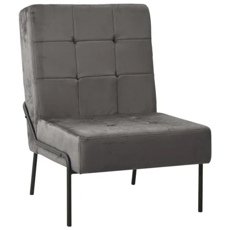 Silla de relajación de terciopelo gris oscuro 65x79x87 cm de vidaXL, Sillas - Ref: Foro24-325771, Precio: 97,49 €, Descuento: %