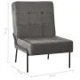 Silla de relajación de terciopelo gris oscuro 65x79x87 cm de vidaXL, Sillas - Ref: Foro24-325771, Precio: 97,49 €, Descuento: %
