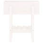 Jardinera madera maciza de pino blanco 62x30x69 cm