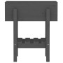 Jardinera madera maciza de pino gris 62x30x69 cm