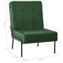 Dunkelgrüner Samt-Entspannungssessel 65x79x87 cm von vidaXL, Stühle - Ref: Foro24-325772, Preis: 129,41 €, Rabatt: %