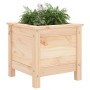 Jardinera madera maciza de pino 40x40x39 cm en Maceteros y jardineras | Comprar online en Foro24