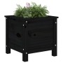 Jardinera madera maciza de pino negro 40x40x39 cm en Maceteros y jardineras | Comprar online en Foro24