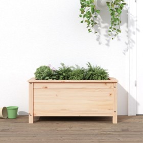 Jardinera madera maciza de pino 82,5x40x39 cm
