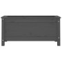 Jardinera madera maciza de pino gris 82,5x40x39 cm