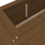 Arriate elevado de jardín madera pino marrón miel 119,5x40x39cm