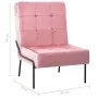 Relaxsessel aus rosa Samt 65x79x87 cm von vidaXL, Stühle - Ref: Foro24-325774, Preis: 136,74 €, Rabatt: %
