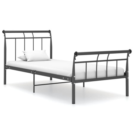 Estructura de cama de metal negra 90x200 cm de vidaXL, Camas y somieres - Ref: Foro24-325030, Precio: 70,01 €, Descuento: %