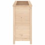 Arriate elevado de jardín madera maciza de pino 119,5x40x78 cm