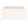 Jardinera madera maciza de pino blanco 82,5x82,5x39 cm