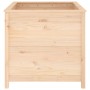 Jardinera madera maciza de pino 82,5x82,5x78 cm
