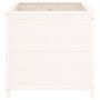 Jardinera madera maciza de pino blanco 82,5x82,5x78 cm
