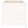 Jardinera madera maciza de pino blanco 82,5x82,5x78 cm