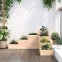 Jardinera de 4 niveles madera maciza de pino 80,5x79x36 cm