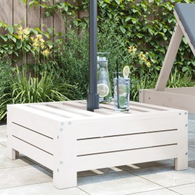 Cubierta para base de sombrilla madera maciza de pino blanco Cubierta para base de sombrilla madera maciza de pino blanco