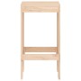 Taburetes altos de cocina 2 uds madera maciza pino 40x36x75 cm