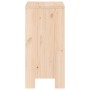 Taburetes altos de cocina 2 uds madera maciza pino 40x36x75 cm