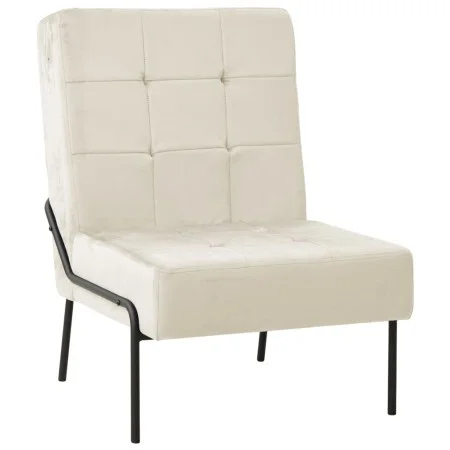 Silla de relajación de terciopelo crema blanca 65x79x87 cm de vidaXL, Sillas - Ref: Foro24-325779, Precio: 106,08 €, Descuent...