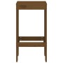 Taburetes de cocina 2 uds madera pino marrón miel 40x36x75 cm