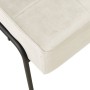 Weiß-cremefarbener Samt-Entspannungssessel, 65 x 79 x 87 cm von vidaXL, Stühle - Ref: Foro24-325779, Preis: 107,05 €, Rabatt: %