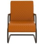 Brauner Freischwinger aus Kunstleder von vidaXL, Sessel - Ref: Foro24-325780, Preis: 110,46 €, Rabatt: %