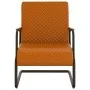Silla voladiza cuero sintético marrón de vidaXL, Sillones - Ref: Foro24-325780, Precio: 109,44 €, Descuento: %
