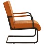 Brauner Freischwinger aus Kunstleder von vidaXL, Sessel - Ref: Foro24-325780, Preis: 110,46 €, Rabatt: %