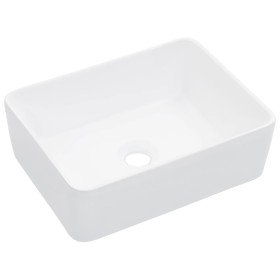 Lavabo 40x30x13 cm cerámica blanco