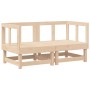 Sofás esquineros con cojines 2 uds madera maciza de pino