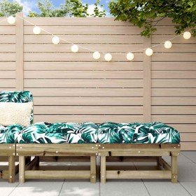 Taburetes de jardín con cojines 2 uds madera de pino impregnada Taburetes de jardín con cojines 2 uds madera de pino impregnada