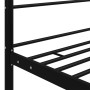 Estructura de cama con dosel metal negro 200x200 cm