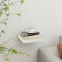 MDF oak and white floating wall shelf 23x23.5x3.8 cm by vidaXL, Shelves and shelves - Ref: Foro24-326567, Price: 14,30 €, Dis...